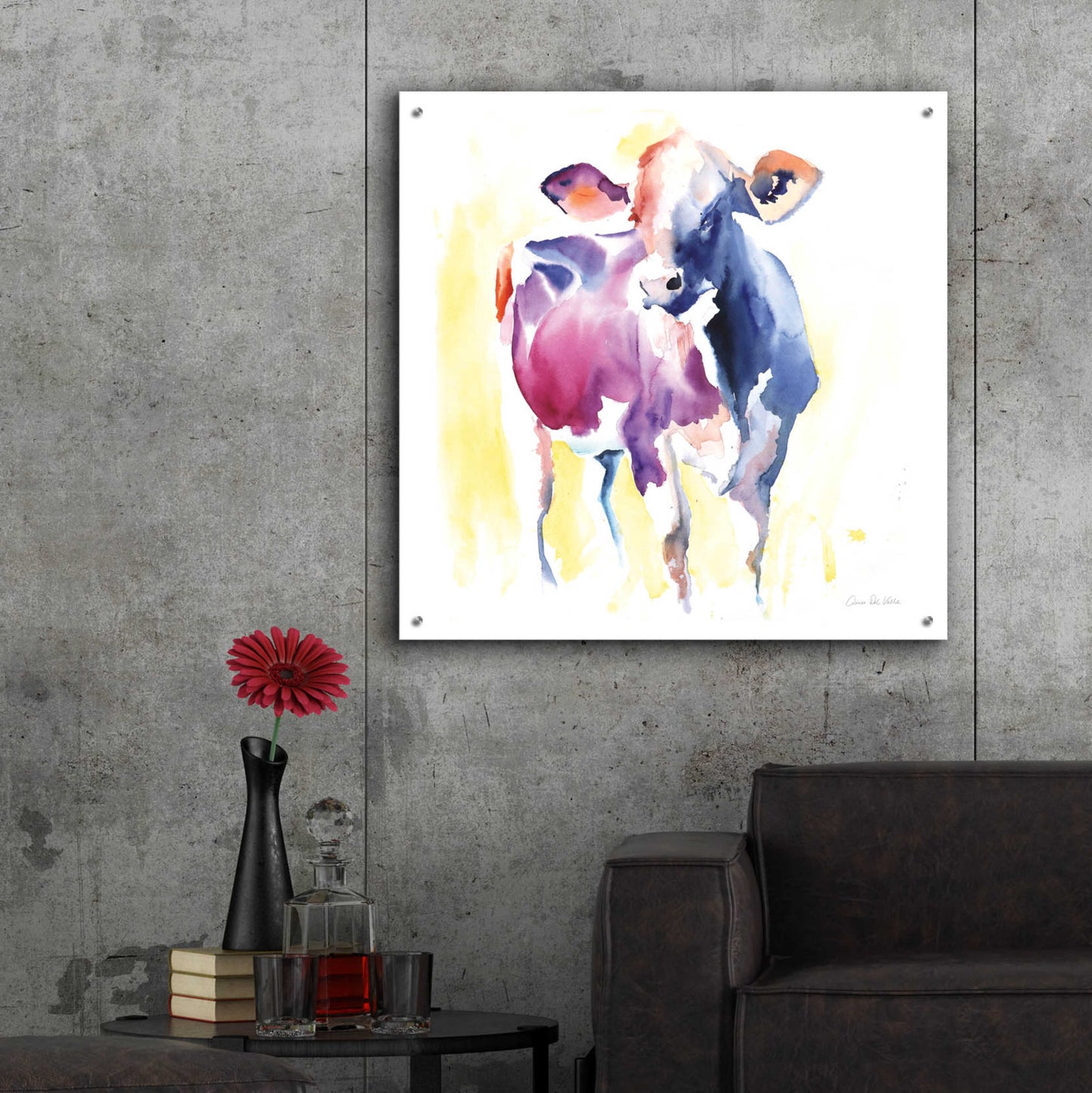 Epic Art 'Holstein III' by Alan Majchrowicz, Acrylic Glass Wall Art,36x36