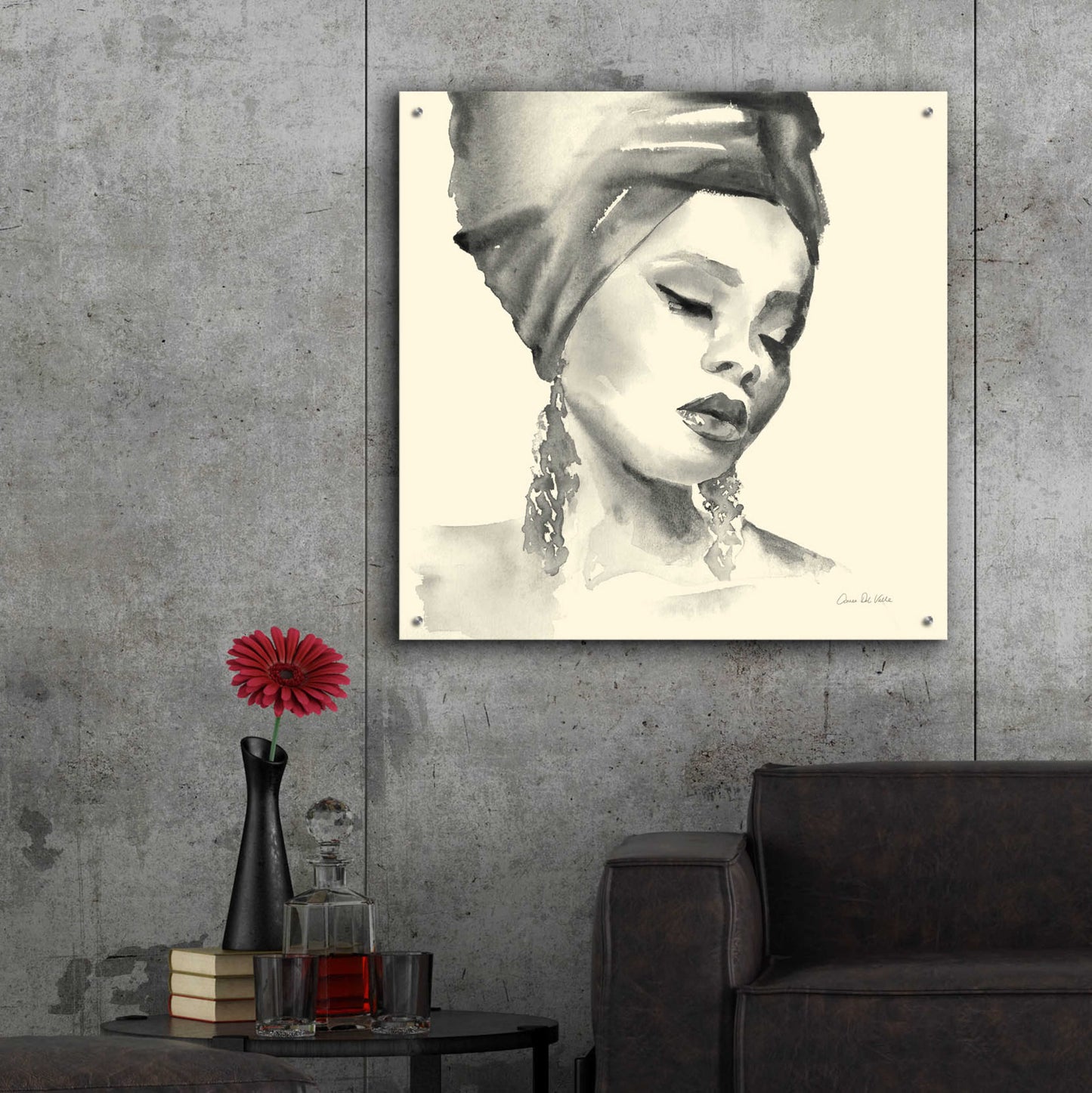 Epic Art 'Woman II Yellow' by Alan Majchrowicz, Acrylic Glass Wall Art,36x36