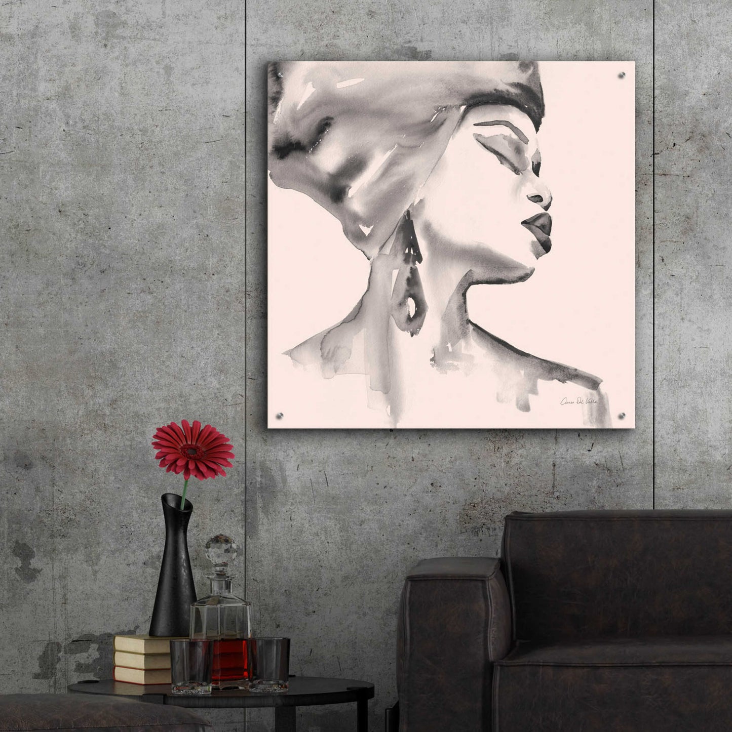 Epic Art 'Woman III Pink' by Alan Majchrowicz, Acrylic Glass Wall Art,36x36