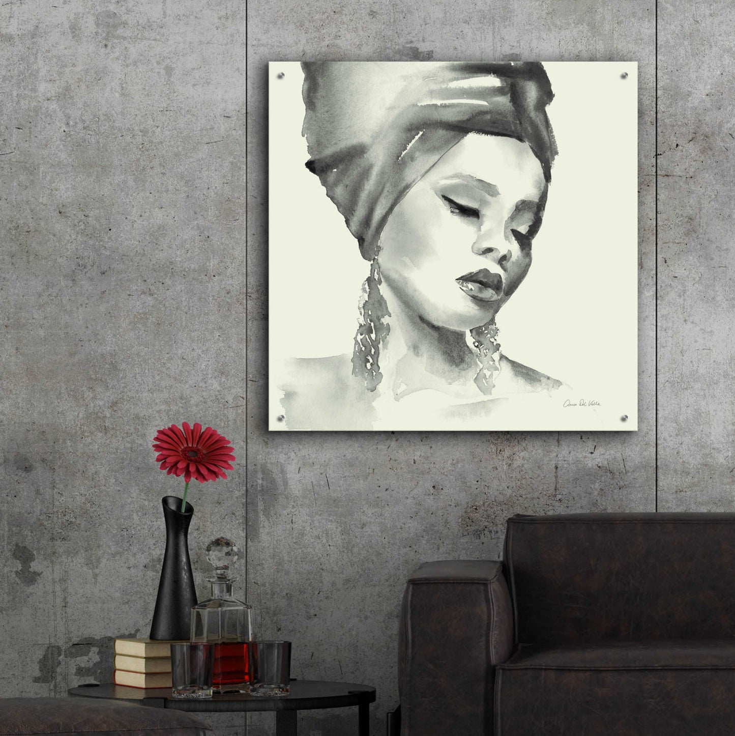 Epic Art 'Woman II Green' by Alan Majchrowicz, Acrylic Glass Wall Art,36x36