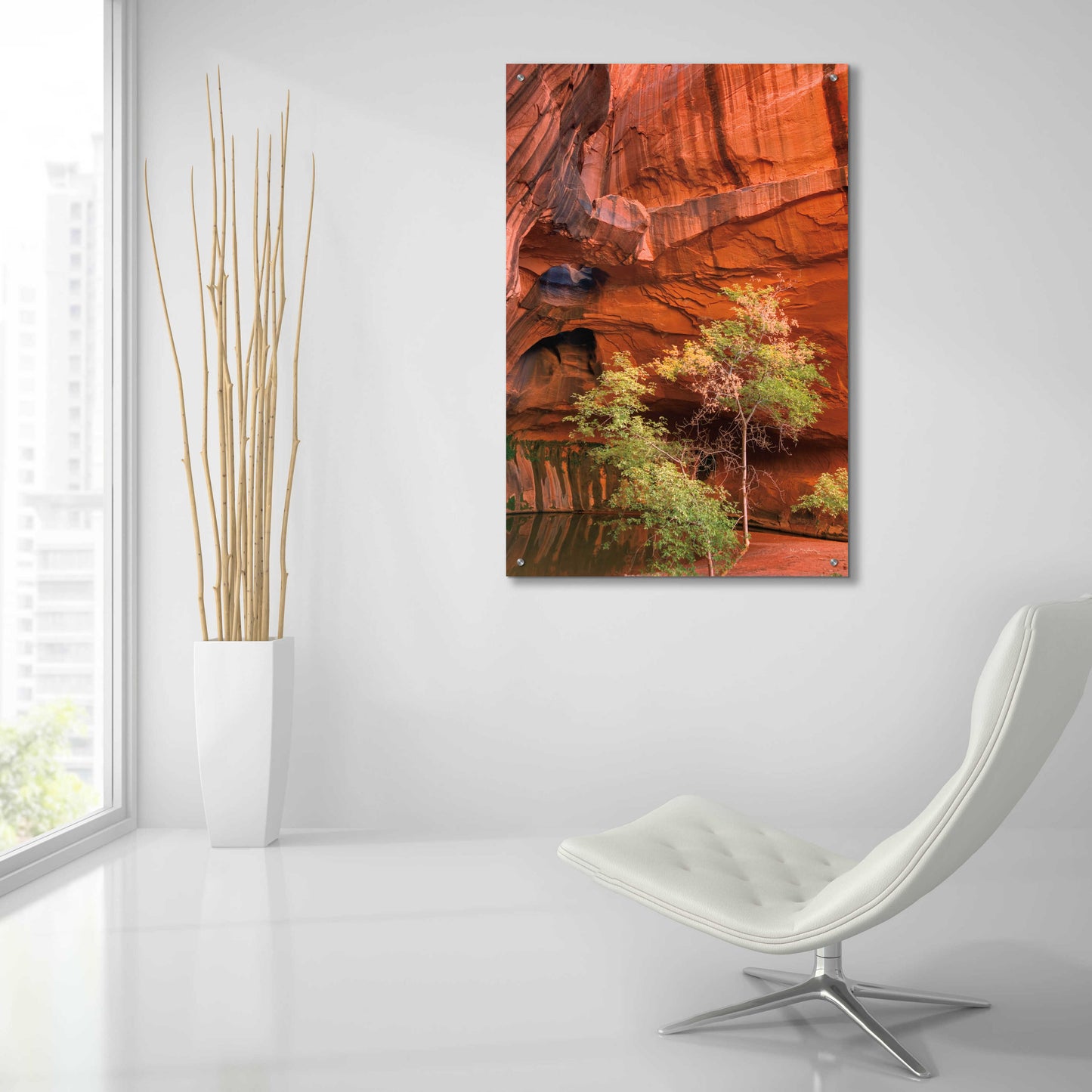 Epic Art 'Neon Canyon III' by Alan Majchrowicz, Acrylic Glass Wall Art,24x36