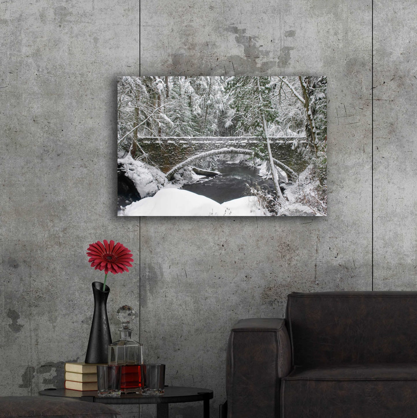 Epic Art 'Whatcom Creek Bridge' by Alan Majchrowicz, Acrylic Glass Wall Art,36x24