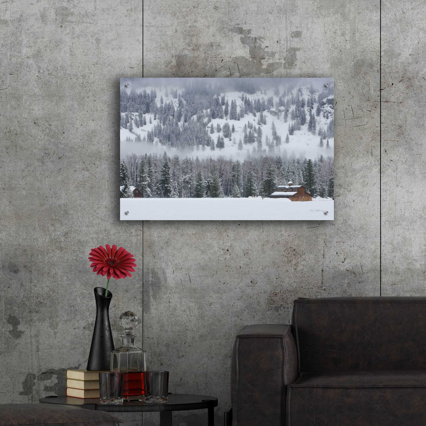 Epic Art 'Methow Valley Barn' by Alan Majchrowicz, Acrylic Glass Wall Art,36x24