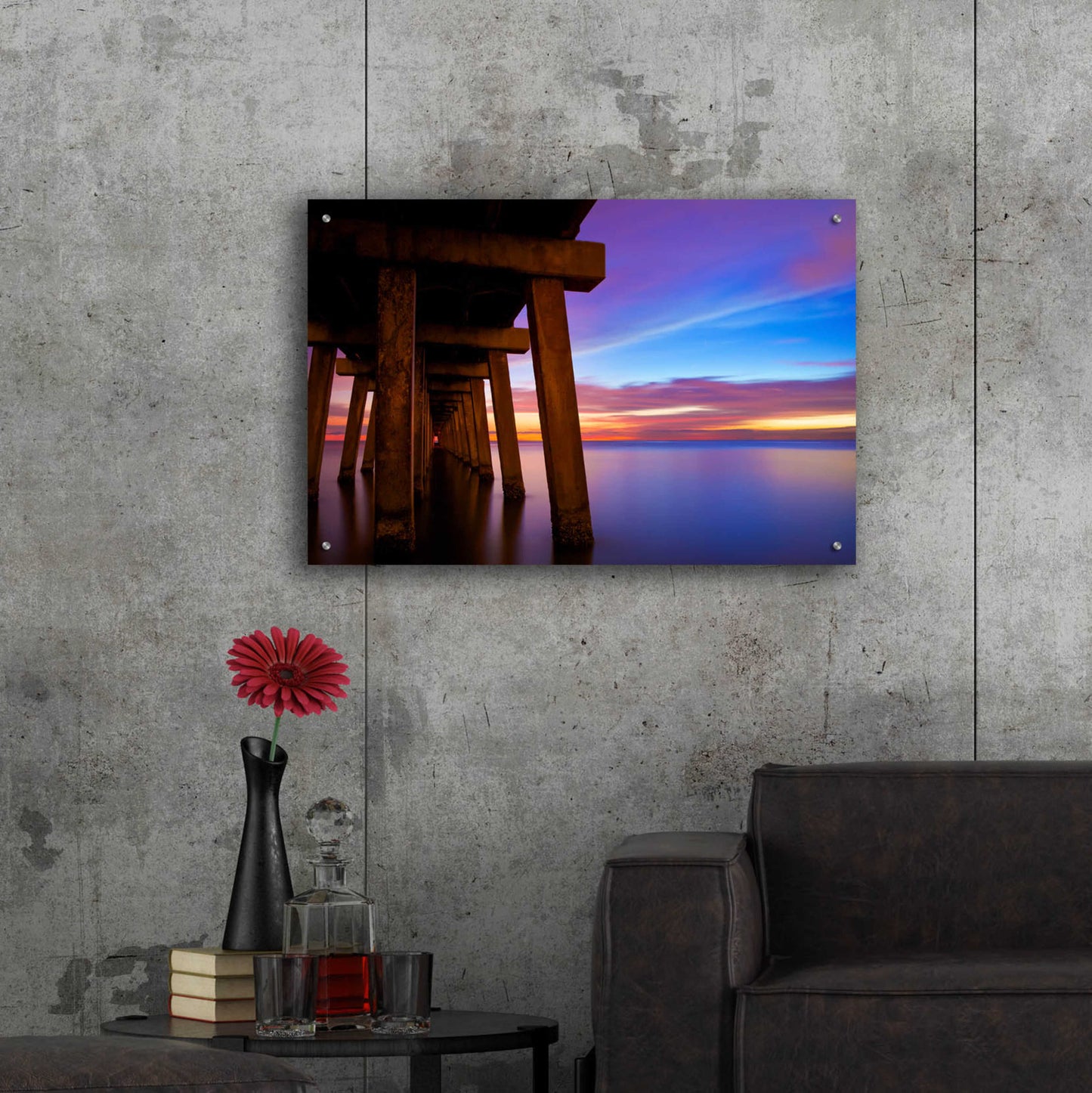 Epic Art 'Under the Bridge' by Edin Chavez, Acrylic Glass Wall Art,36x24