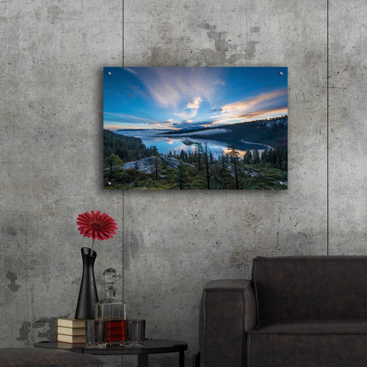 Epic Art 'Lake Tahoe Wilderness' by Edin Chavez, Acrylic Glass Wall Art,36x24