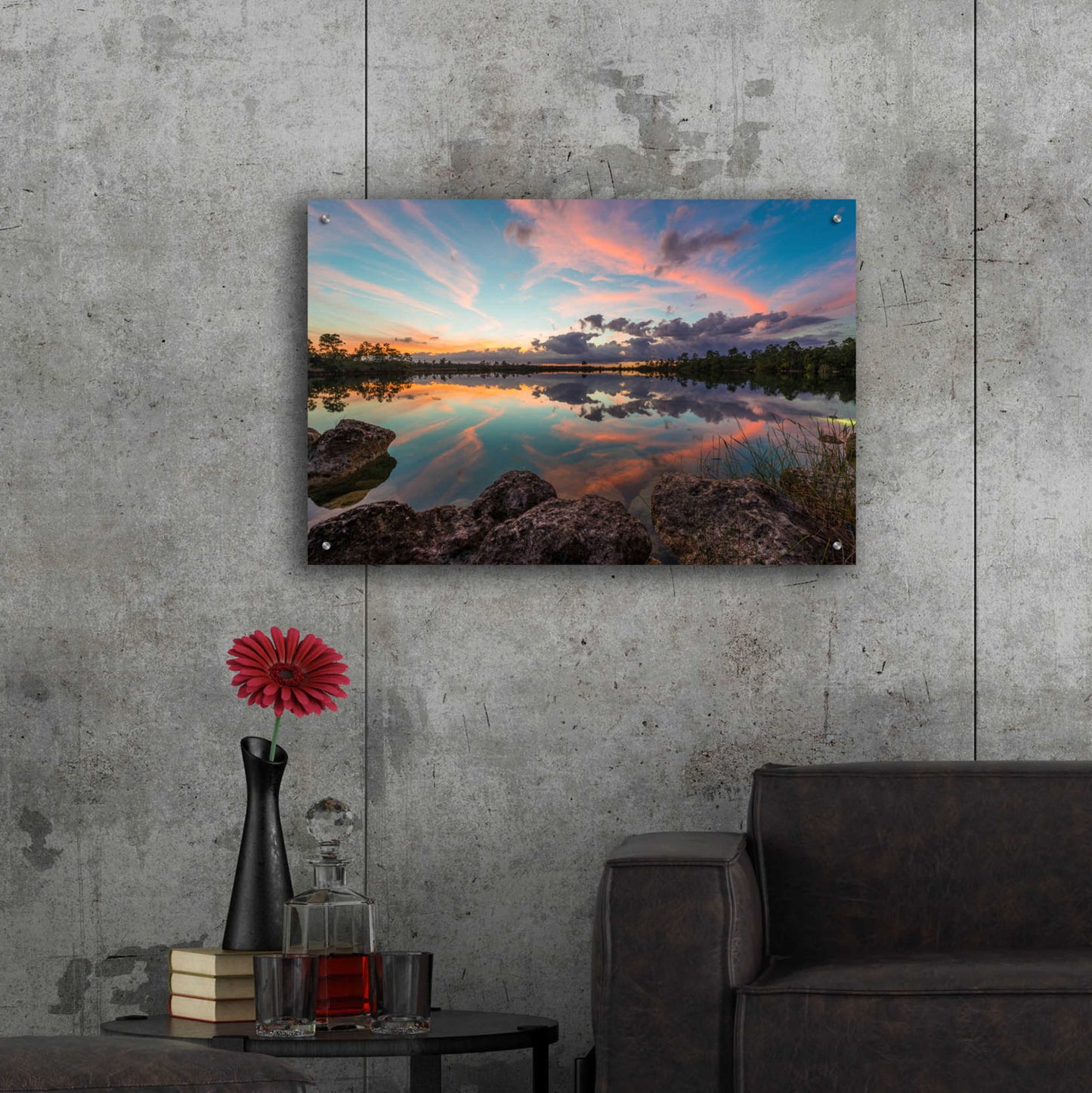 Epic Art 'Everglades' by Edin Chavez, Acrylic Glass Wall Art,36x24
