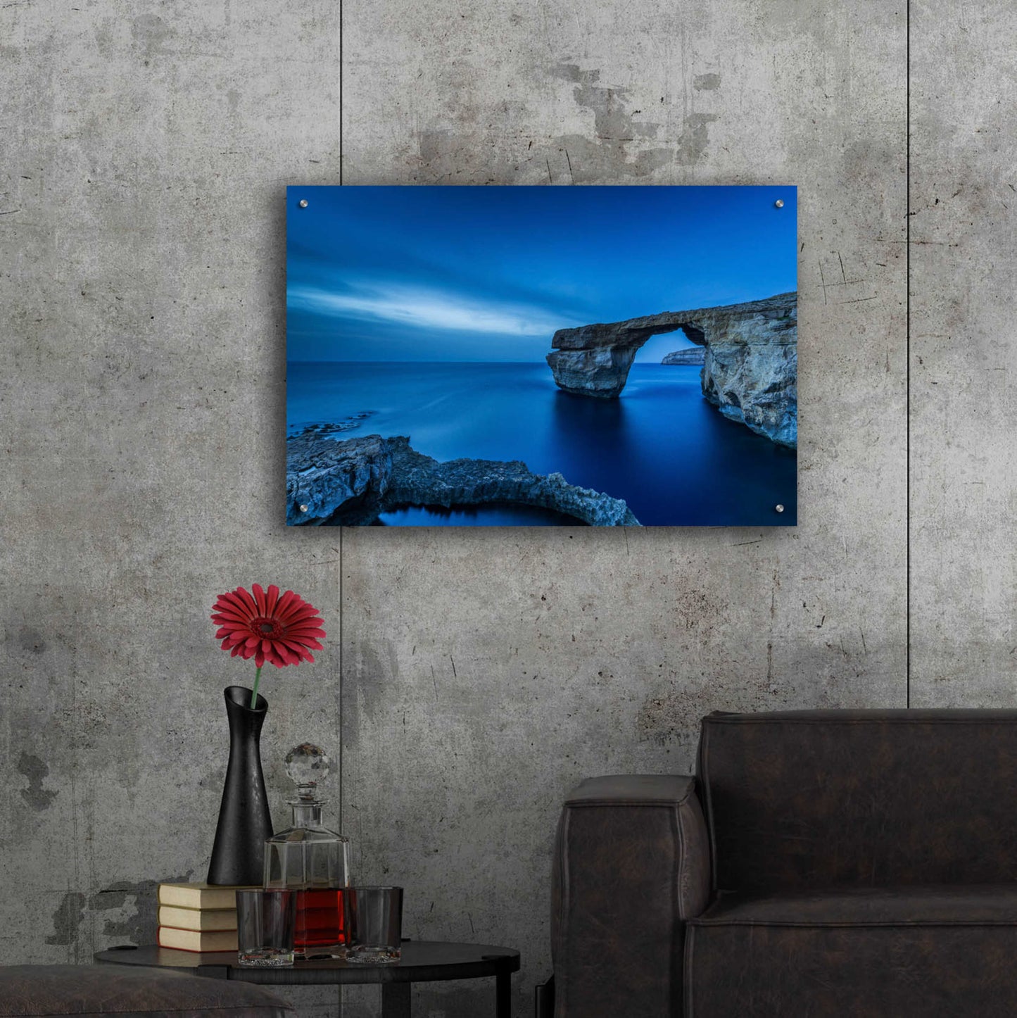 Epic Art 'Cobalt Gate' by Edin Chavez, Acrylic Glass Wall Art,36x24