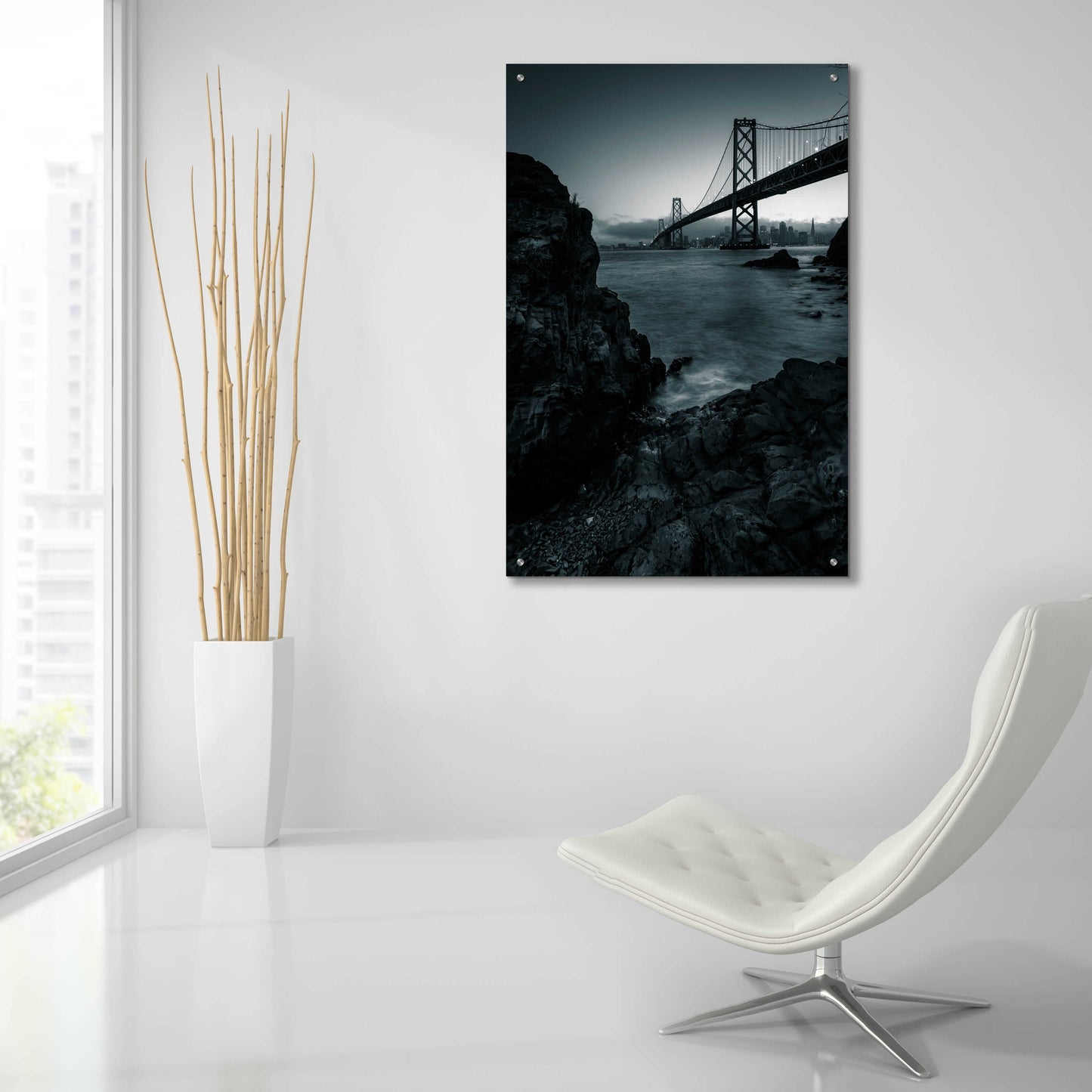 Epic Art 'Dreaming of San Francisco' by Edin Chavez, Acrylic Glass Wall Art,24x36