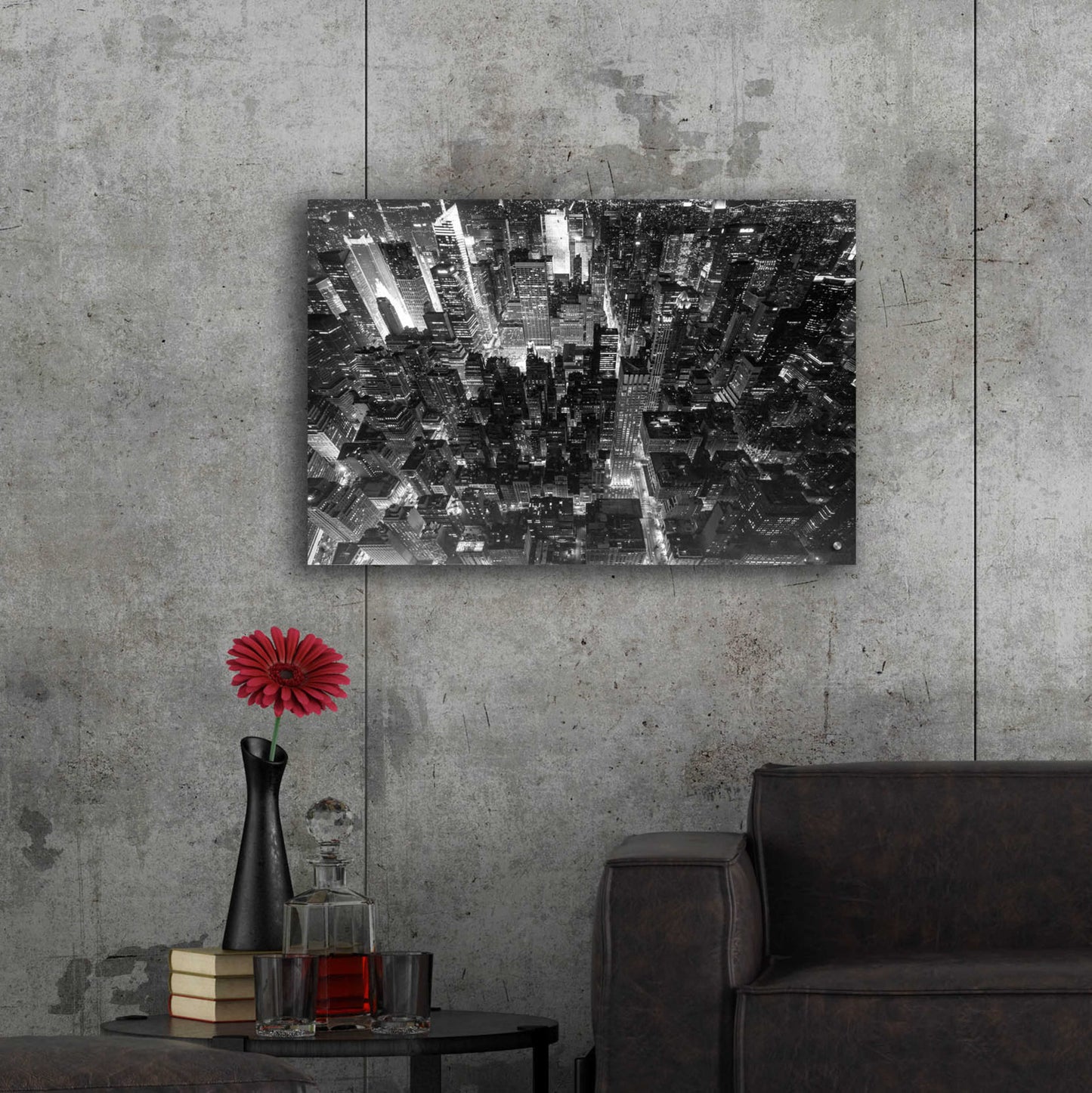 Epic Art 'Concrete Jungle of New York' by Edin Chavez, Acrylic Glass Wall Art,36x24