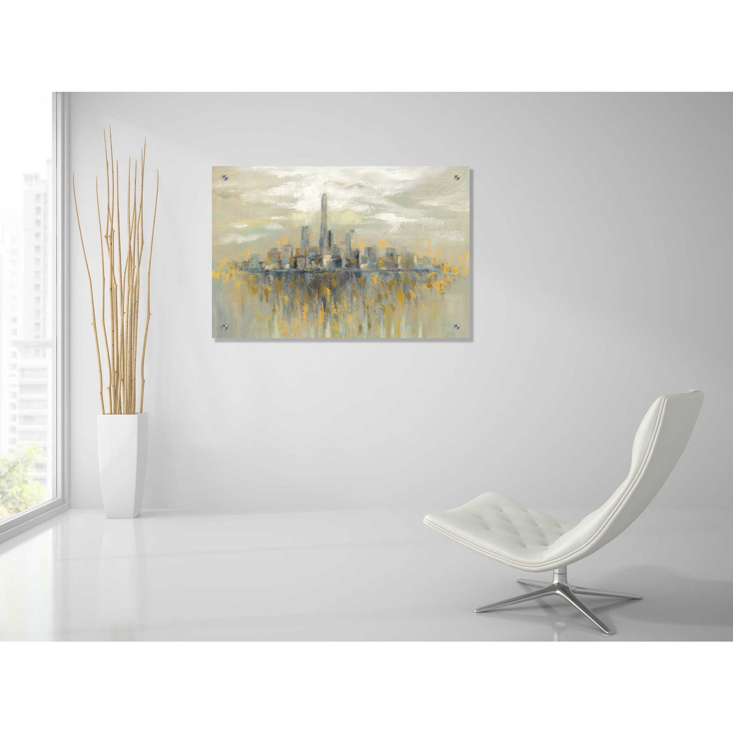 Epic Art 'Manhattan Fog' by Silvia Vassileva, Acrylic Glass Wall Art,36x24