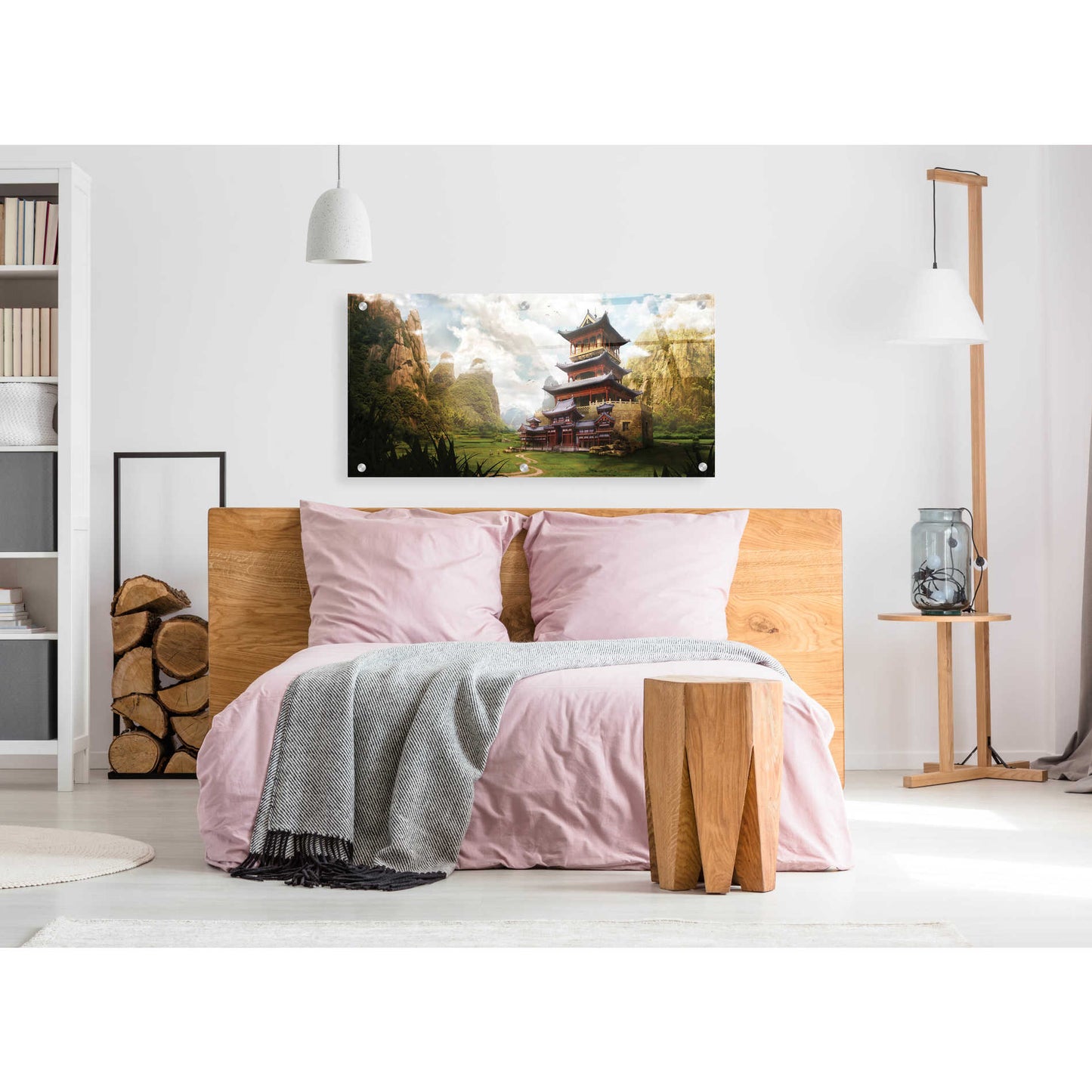 Epic Art 'Hidden Temple' by Jonathan Lam, Acrylic Glass Wall Art,48x24