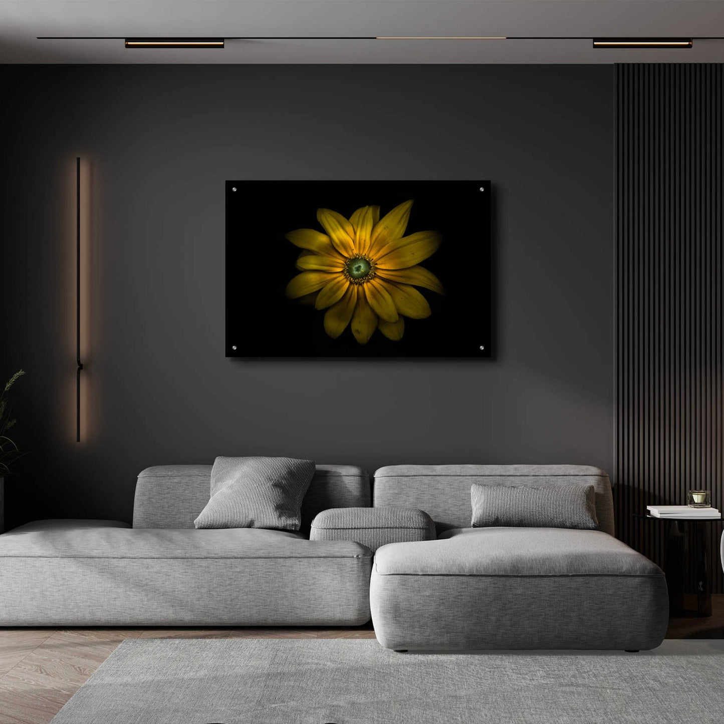 Epic Art 'Backyard Flowers 34 Color Version' by Brian Carson, Acrylic Glass Wall Art,36x24
