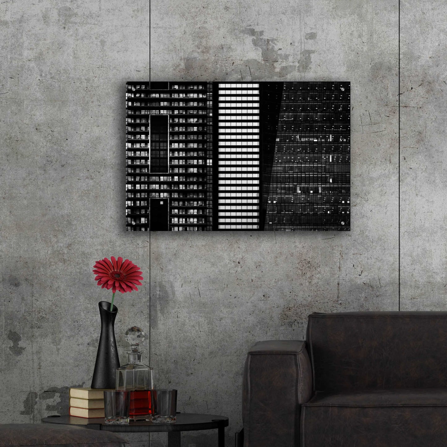 Epic Art 'Geometry No 11' by Brian Carson, Acrylic Glass Wall Art,36x24