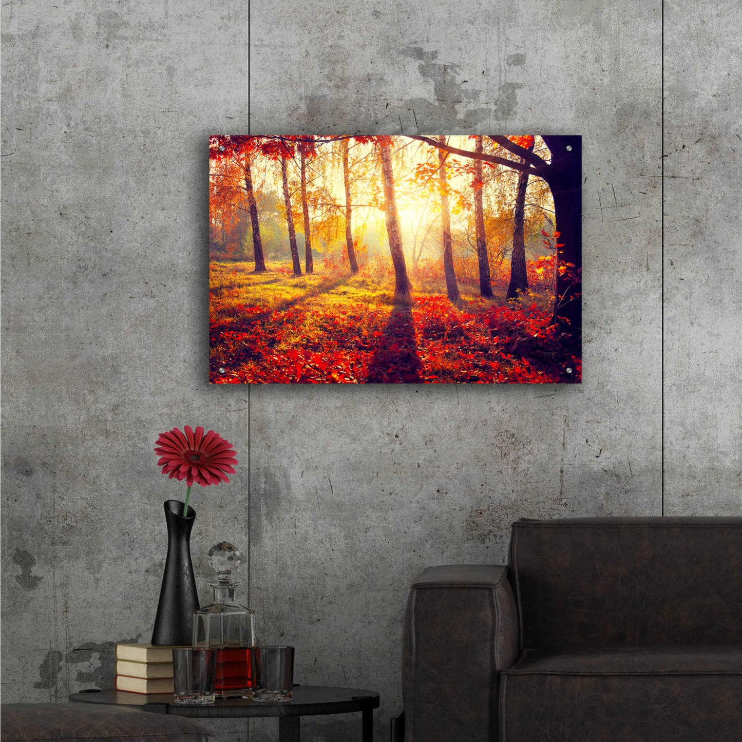 Epic Art 'Golden Afternoon,' Acrylic Glass Wall Art,36x24
