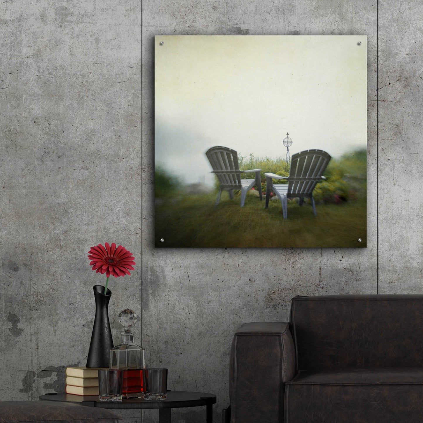 Epic Art 'Being Present in the Moment' by Dawn D Hanna, Acrylic Glass Wall Art,36x36