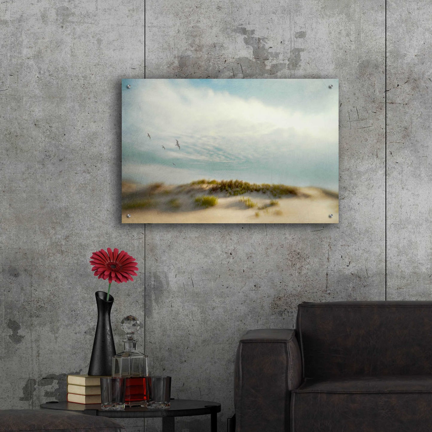 Epic Art 'Dunes 1' by Dawn D Hanna, Acrylic Glass Wall Art,36x24