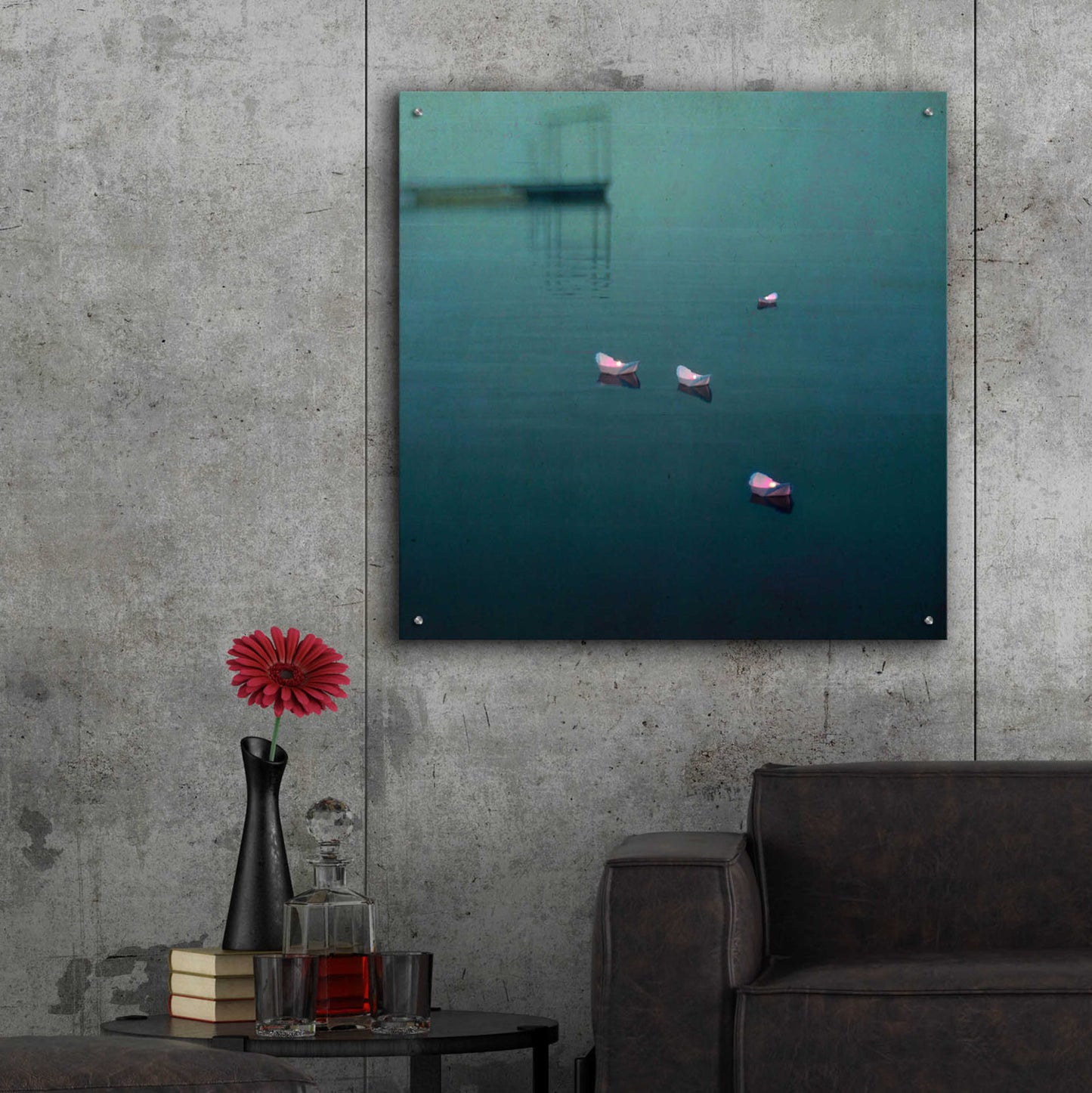 Epic Art 'Floating Hope' by Dawn D Hanna, Acrylic Glass Wall Art,36x36