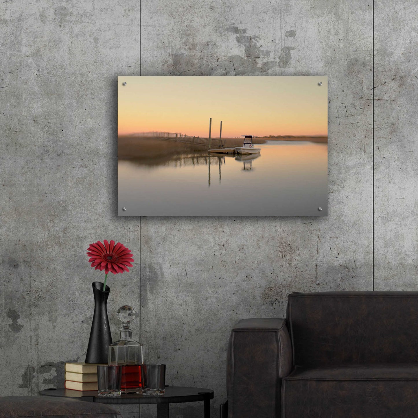Epic Art 'Murrells Inlet' by Dawn D Hanna, Acrylic Glass Wall Art,36x24