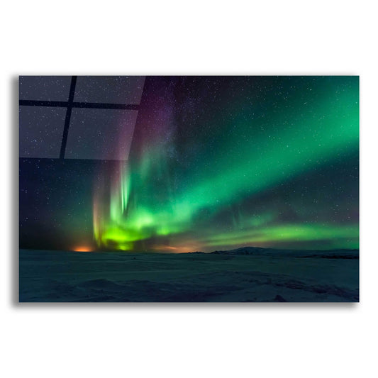 Epic Art 'Northern Lights Aurora Borealis 3' by Epic Portfolio, Acrylic Glass Wall Art