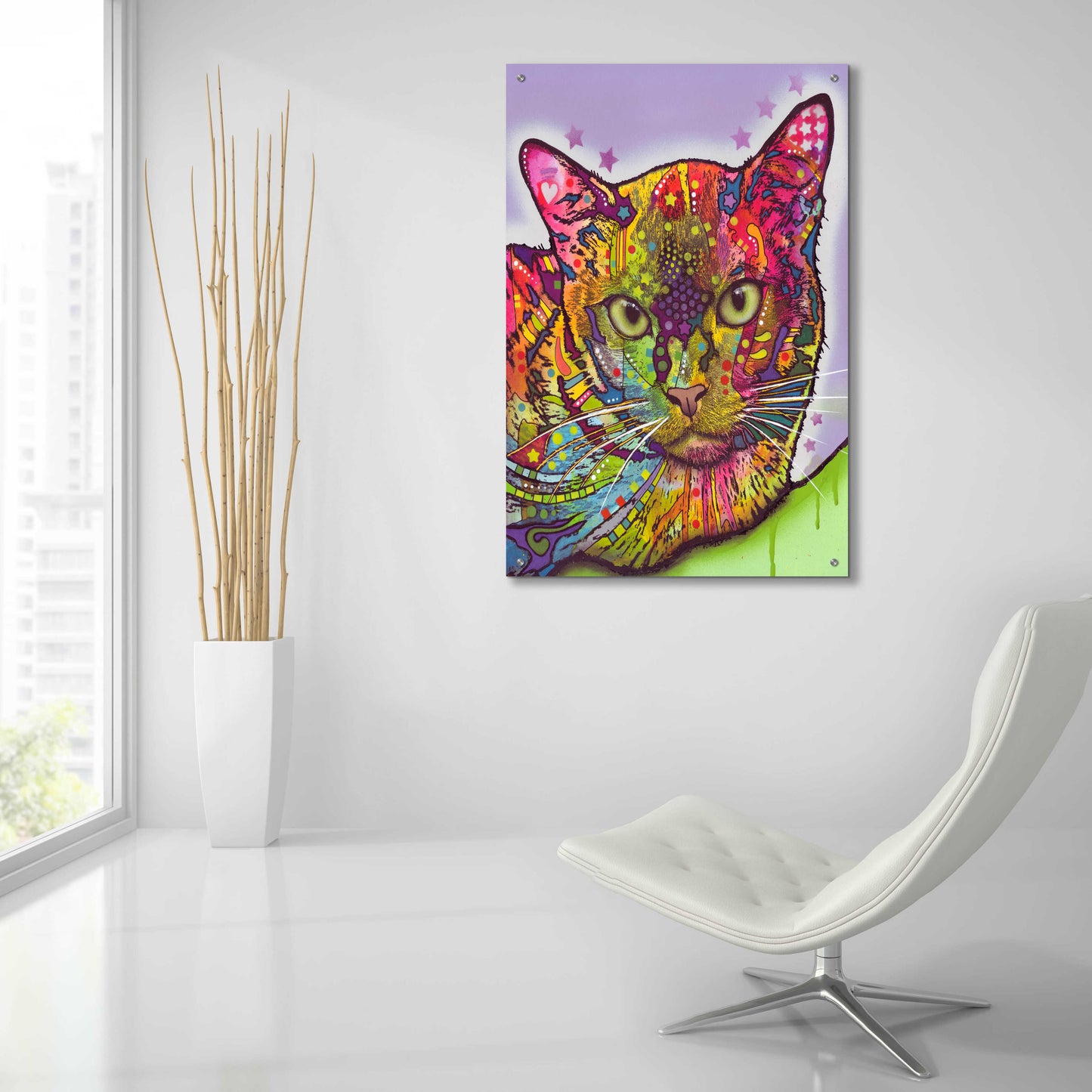 Epic Art 'Burmese' by Dean Russo, Acrylic Glass Wall Art,24x36
