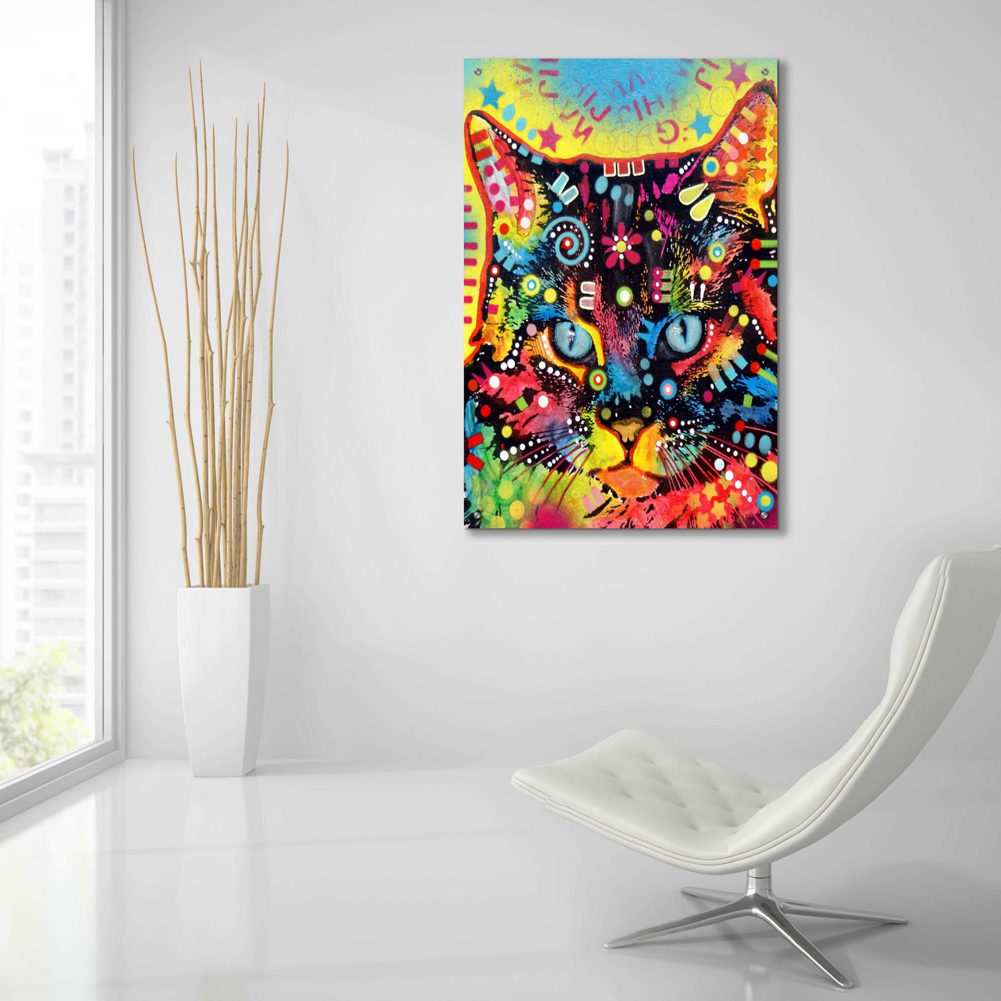 Epic Art 'Manx' by Dean Russo, Acrylic Glass Wall Art,24x36