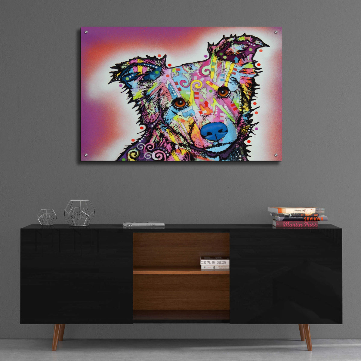 Epic Art 'Collied' by Dean Russo, Acrylic Glass Wall Art,36x24