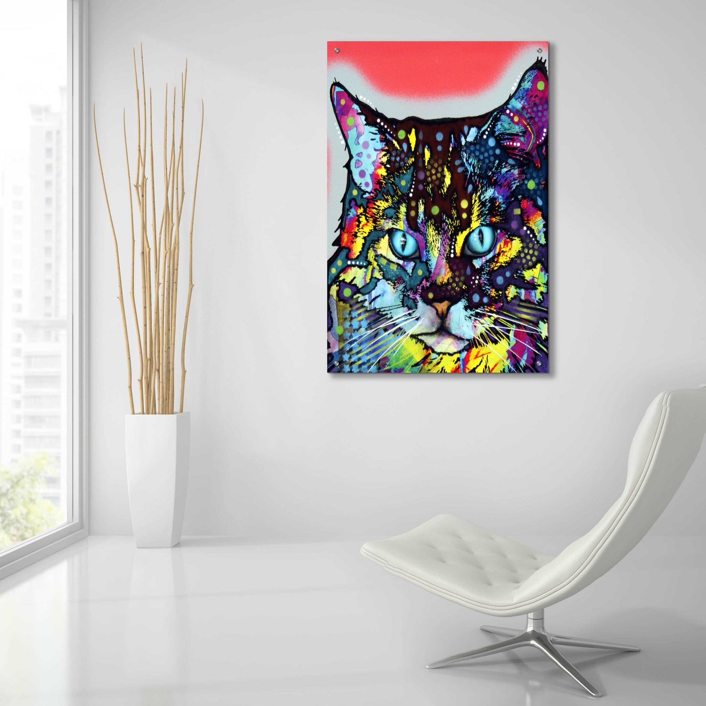 Epic Art 'Maine Coon' by Dean Russo, Acrylic Glass Wall Art,24x36