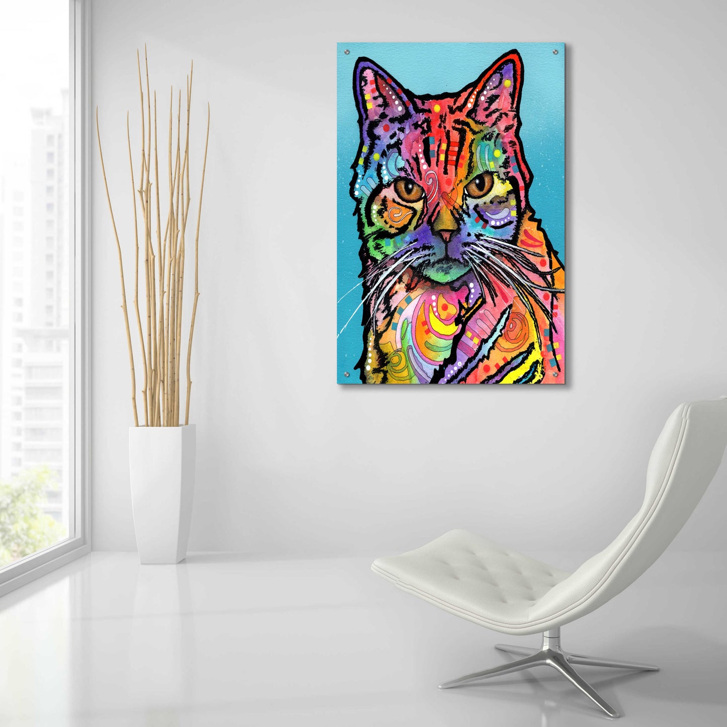 Epic Art 'Jones' by Dean Russo, Acrylic Glass Wall Art,24x36