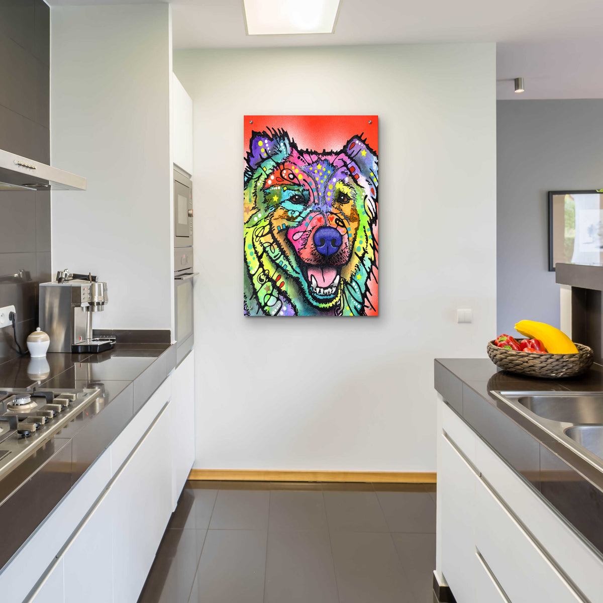 Epic Art 'Leo' by Dean Russo, Acrylic Glass Wall Art,24x36