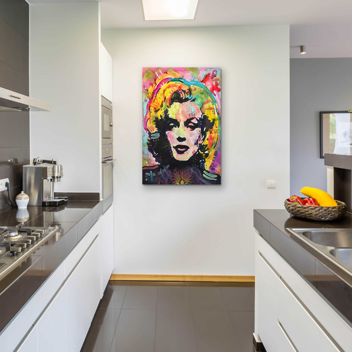 Epic Art 'Marilyn 2' by Dean Russo, Acrylic Glass Wall Art,24x36