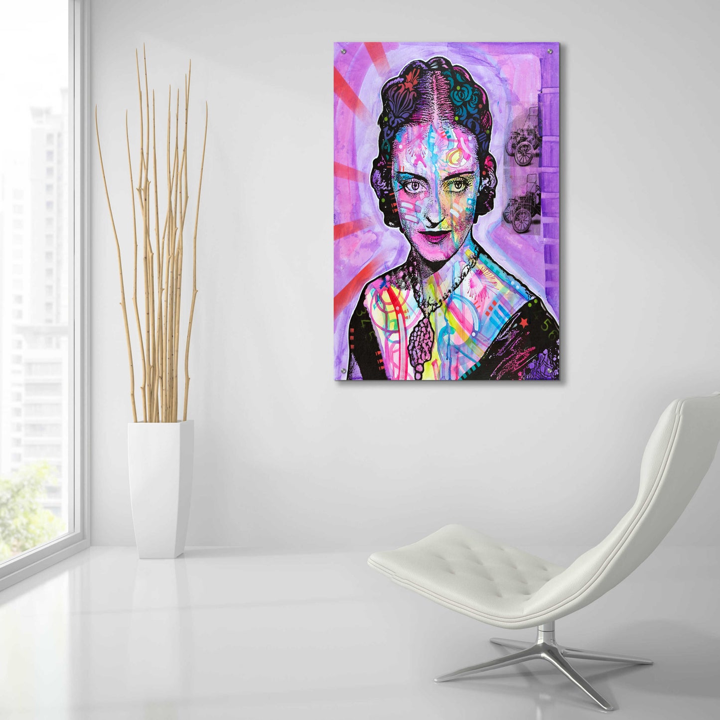 Epic Art 'Bette Davis' by Dean Russo, Acrylic Glass Wall Art,24x36
