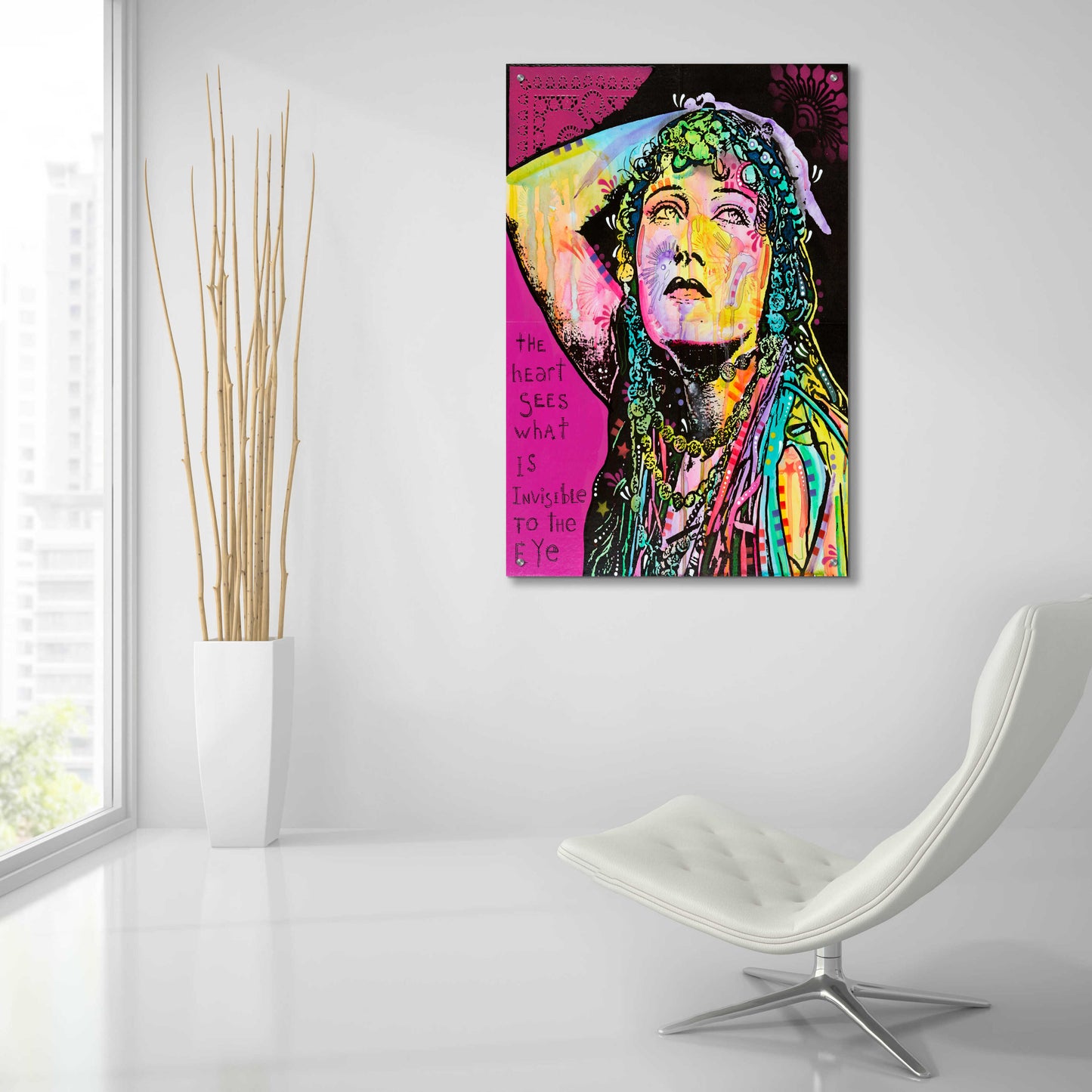 Epic Art 'The Heart Sees' by Dean Russo, Acrylic Glass Wall Art,24x36
