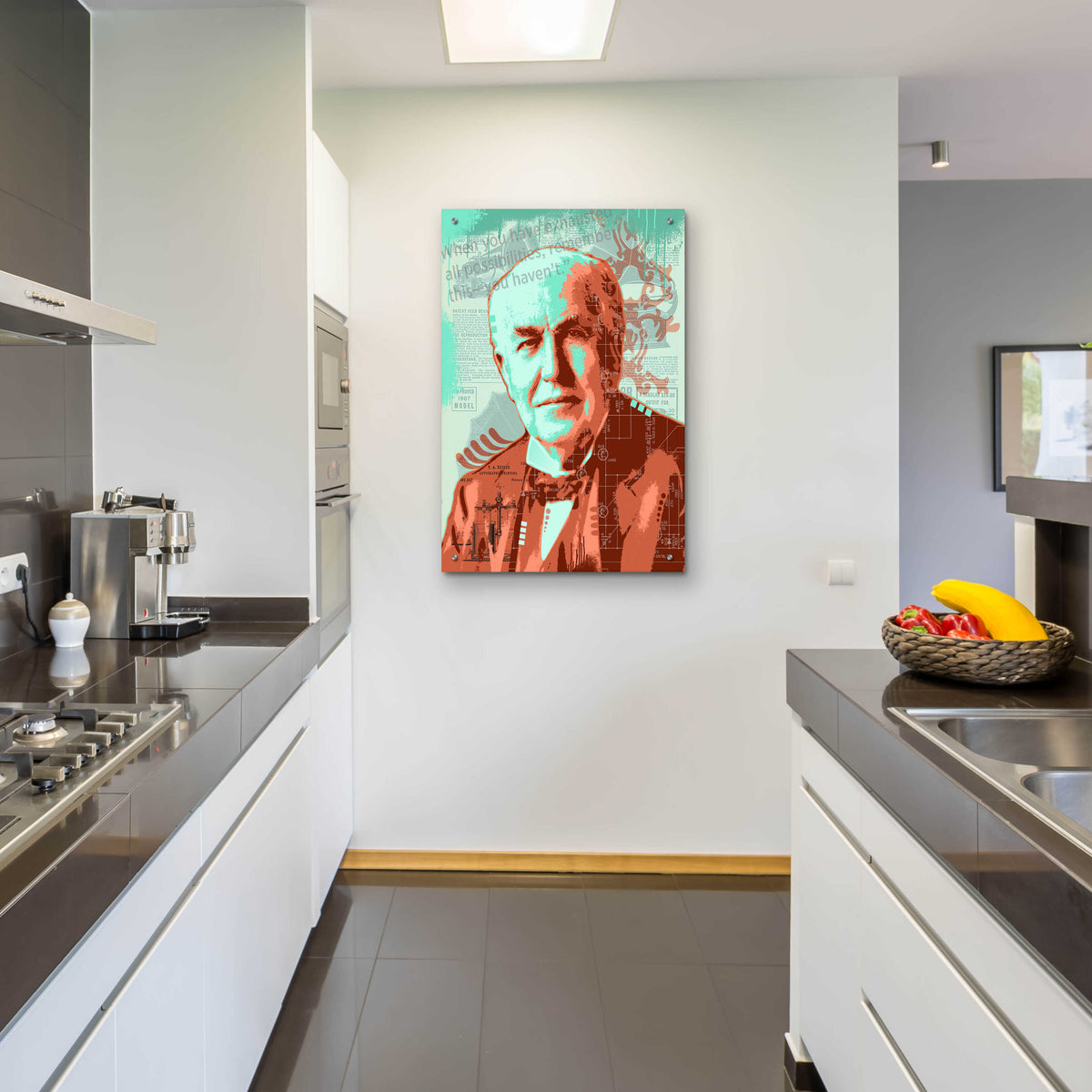 Epic Art 'Edison' by Dean Russo, Acrylic Glass Wall Art,24x36