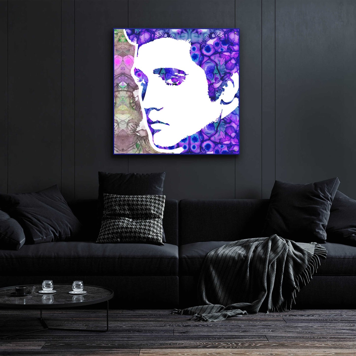 Epic Art 'Elvis 6' by Dean Russo, Acrylic Glass Wall Art,36x36