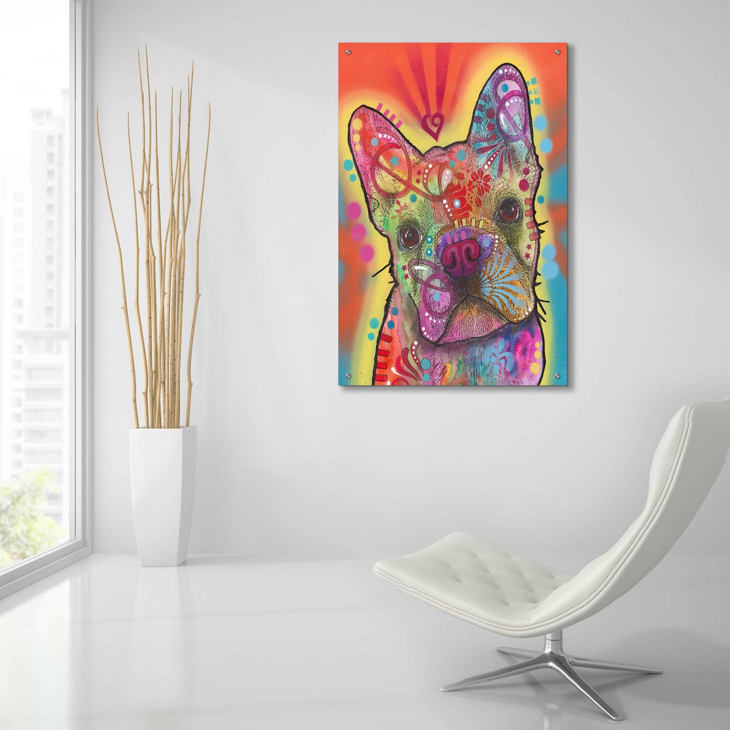 Epic Art 'Heart Talking' by Dean Russo, Acrylic Glass Wall Art,24x36