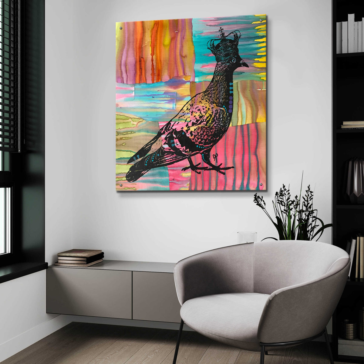 Epic Art 'King Of The Free World' by Dean Russo, Acrylic Glass Wall Art,36x36