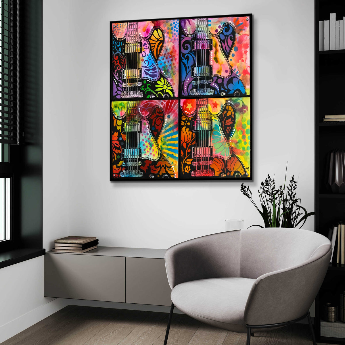 Epic Art 'Lucille 4X' by Dean Russo, Acrylic Glass Wall Art,36x36