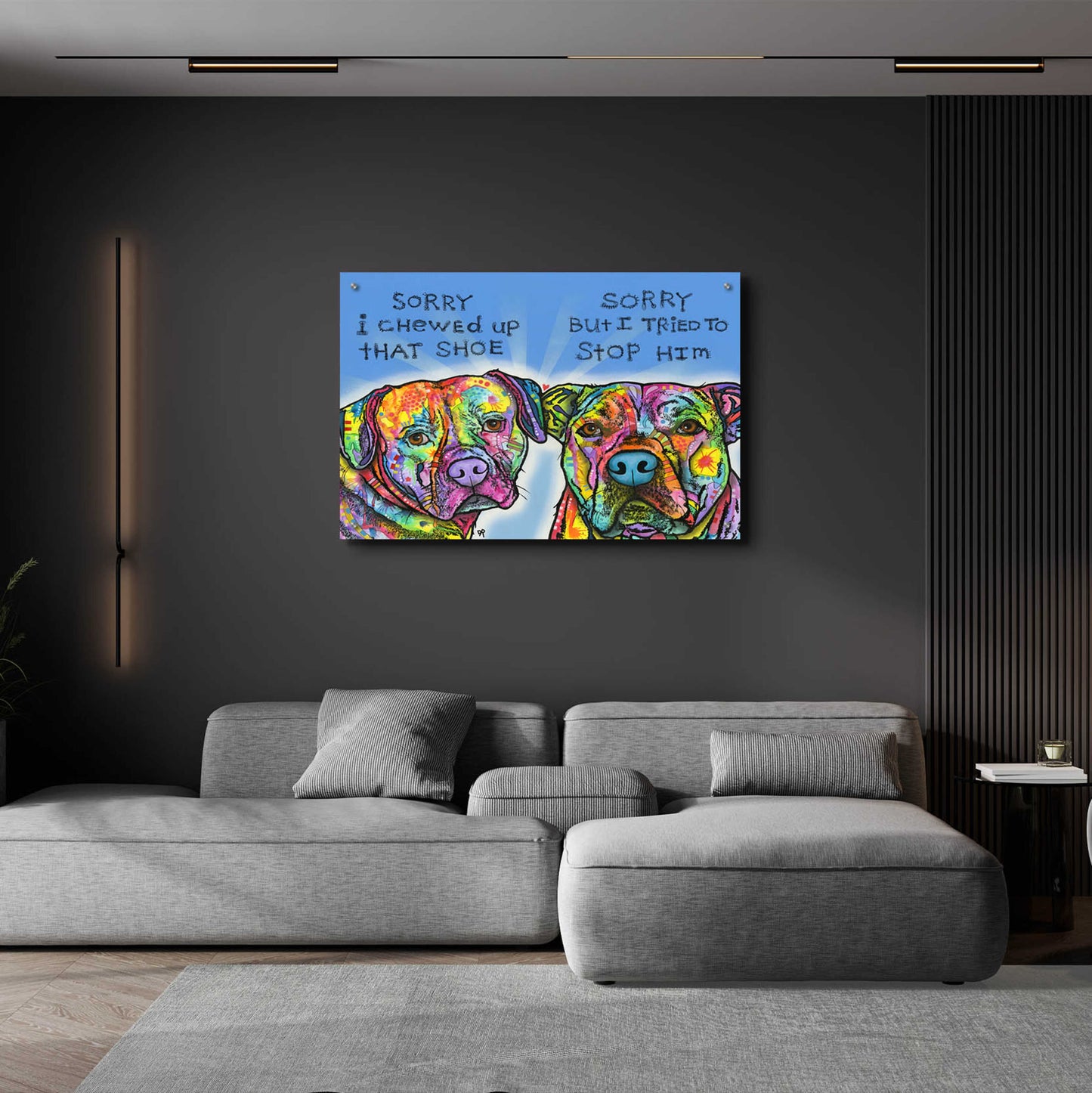 Epic Art 'Sorry' by Dean Russo, Acrylic Glass Wall Art,36x24