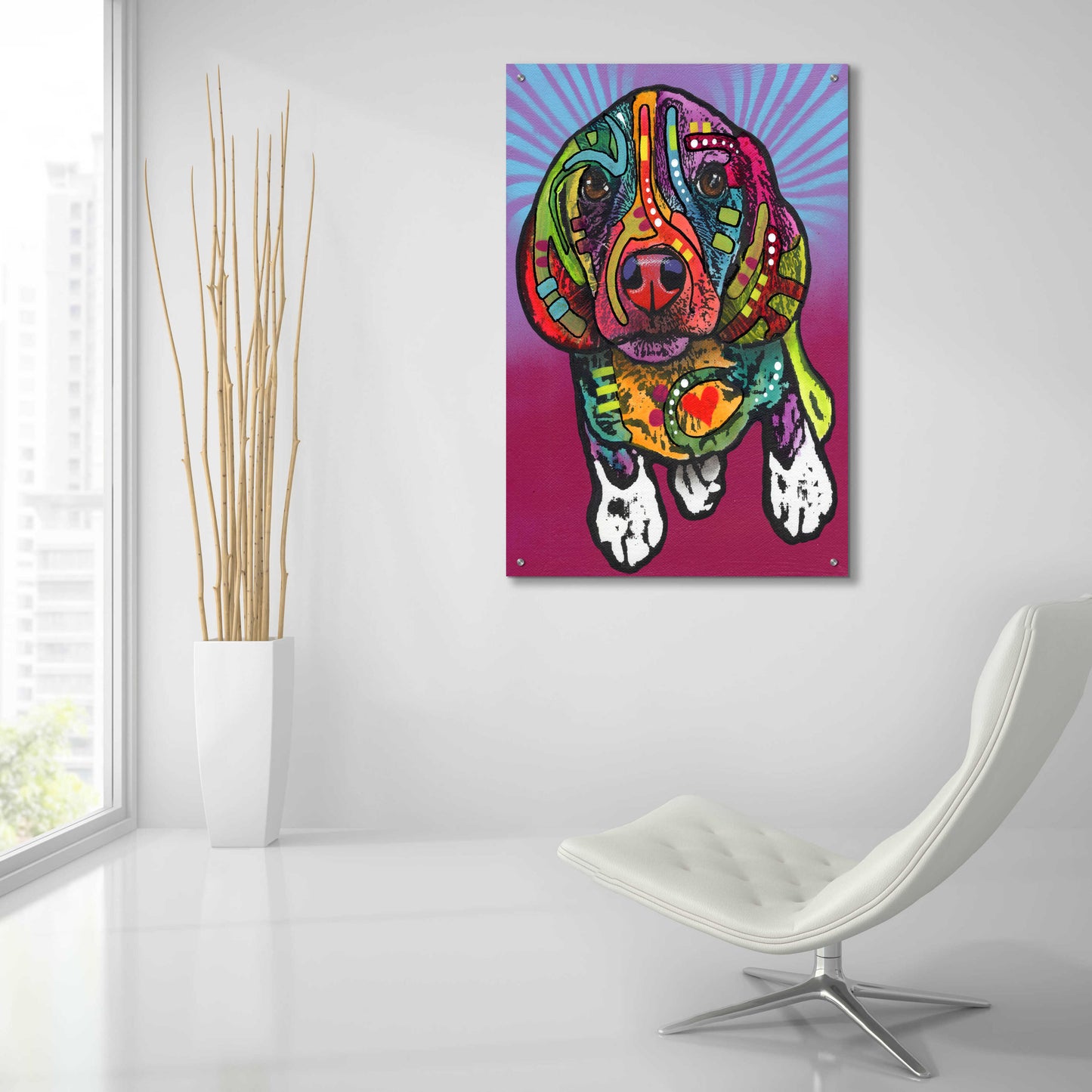 Epic Art 'Archie' by Dean Russo, Acrylic Glass Wall Art,24x36