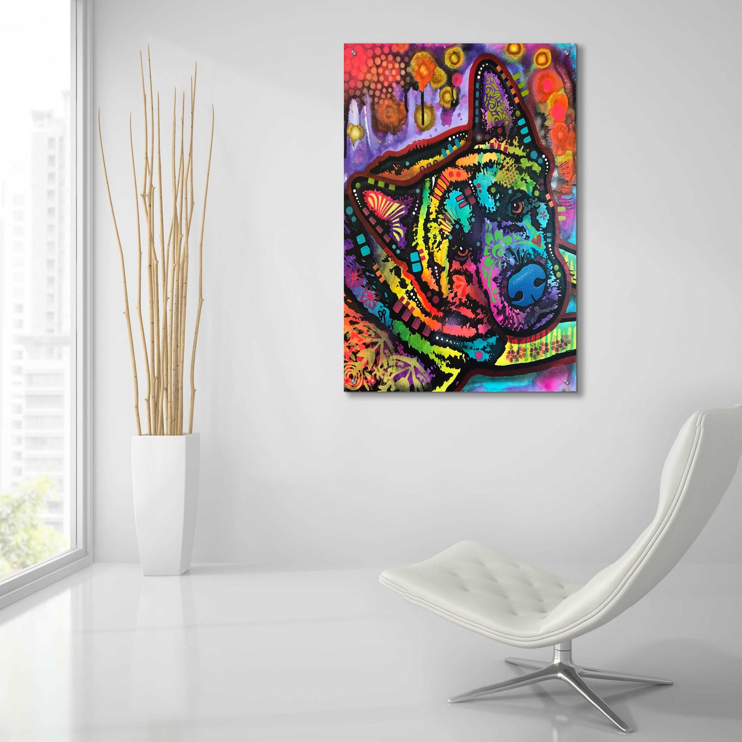 Epic Art 'Oli' by Dean Russo, Acrylic Glass Wall Art,24x36