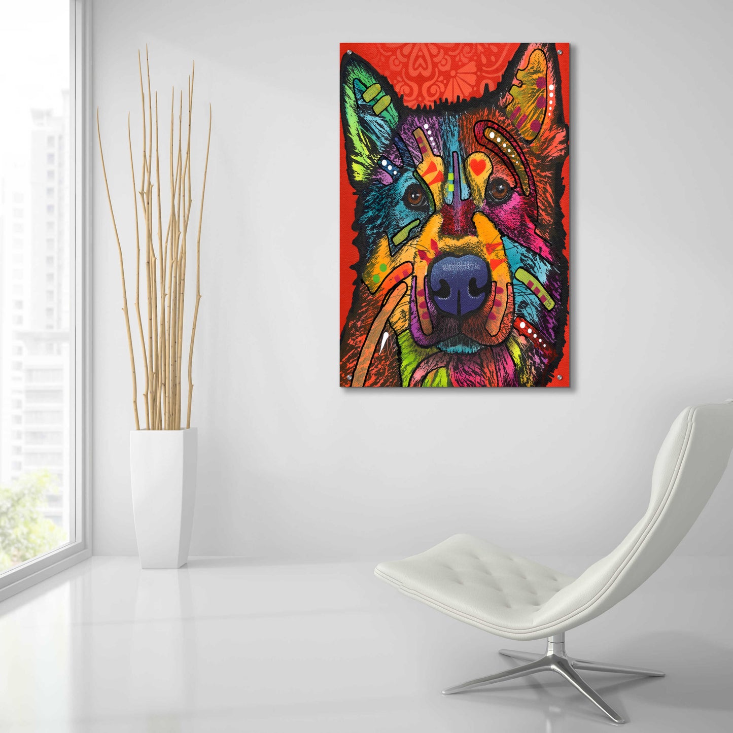 Epic Art 'Pierre' by Dean Russo, Acrylic Glass Wall Art,24x36