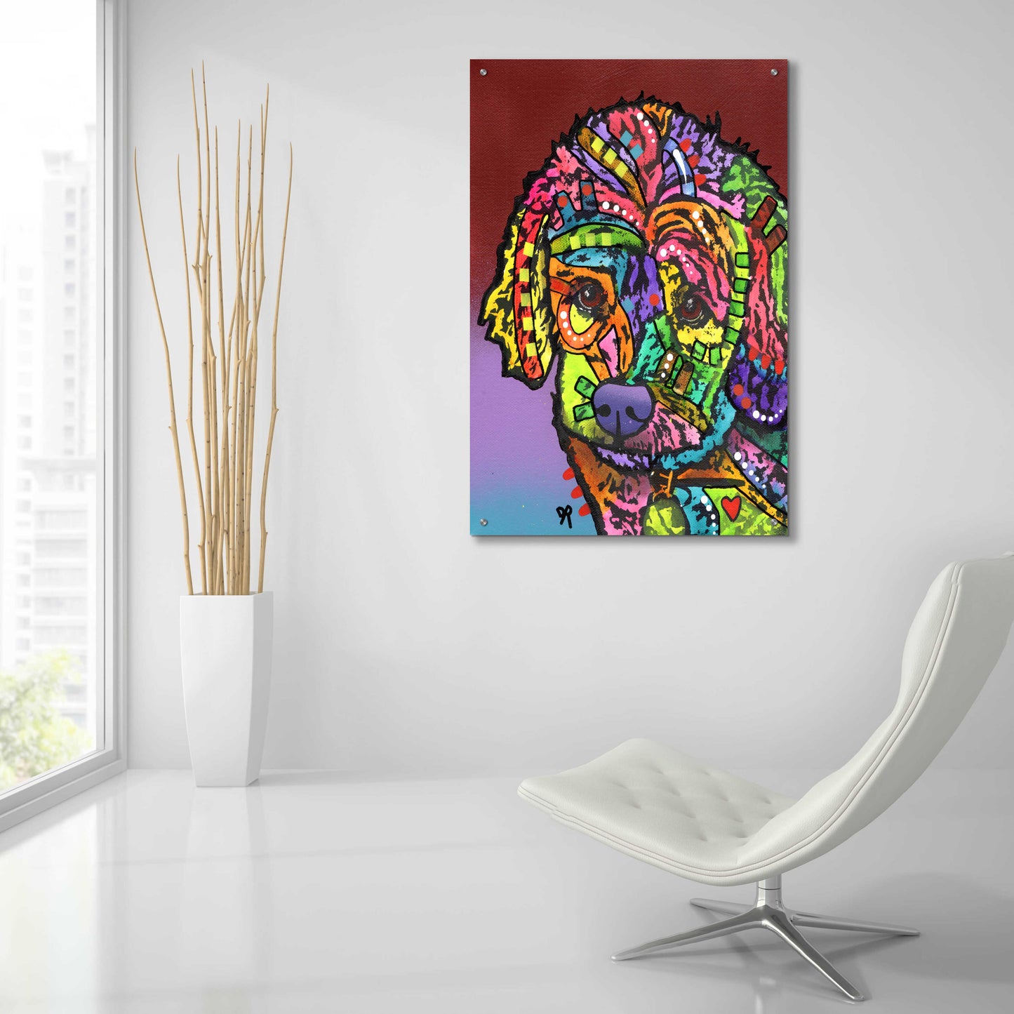 Epic Art 'Riley 2' by Dean Russo, Acrylic Glass Wall Art,24x36