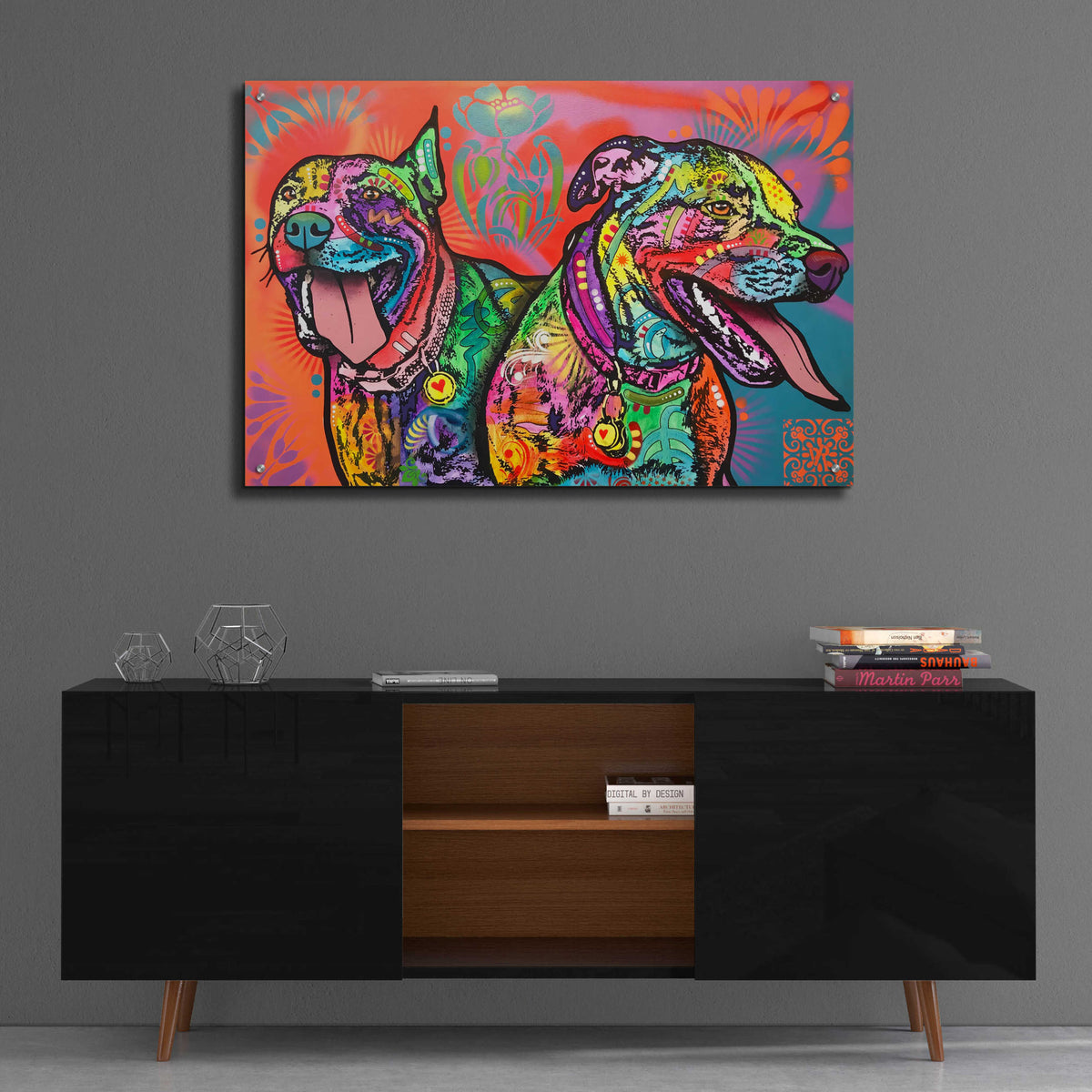 Epic Art 'Double the Fun' by Dean Russo, Acrylic Glass Wall Art,36x24