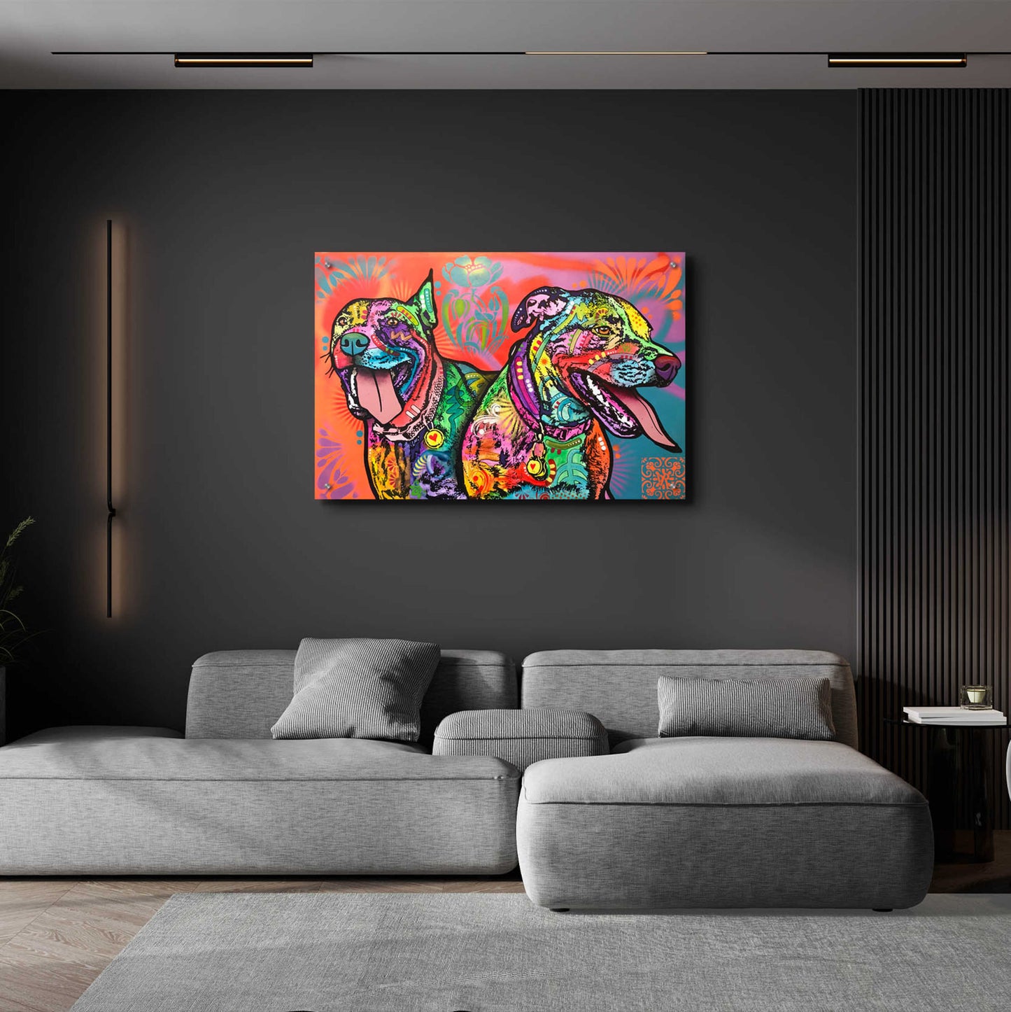 Epic Art 'Double the Fun' by Dean Russo, Acrylic Glass Wall Art,36x24