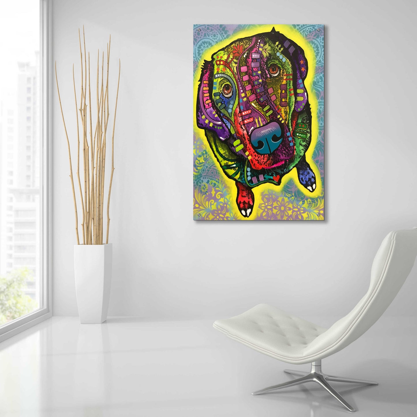 Epic Art 'Marley' by Dean Russo, Acrylic Glass Wall Art,24x36
