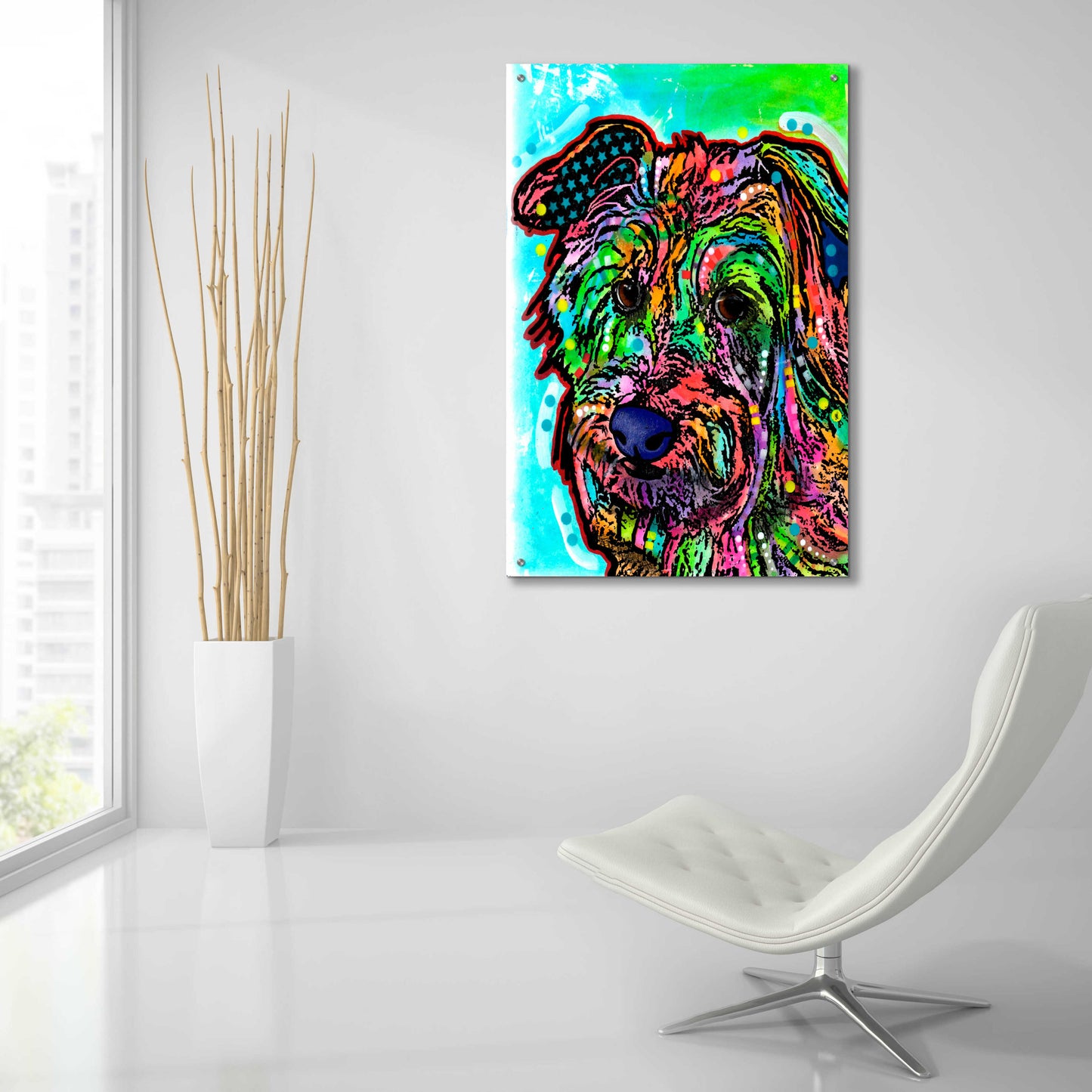 Epic Art 'Amelia' by Dean Russo, Acrylic Glass Wall Art,24x36