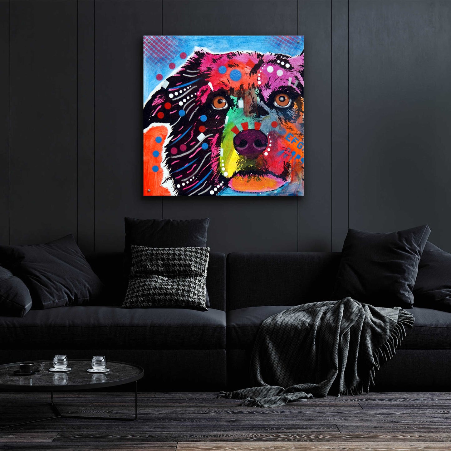 Epic Art 'Aussie Tile' by Dean Russo, Acrylic Glass Wall Art,36x36