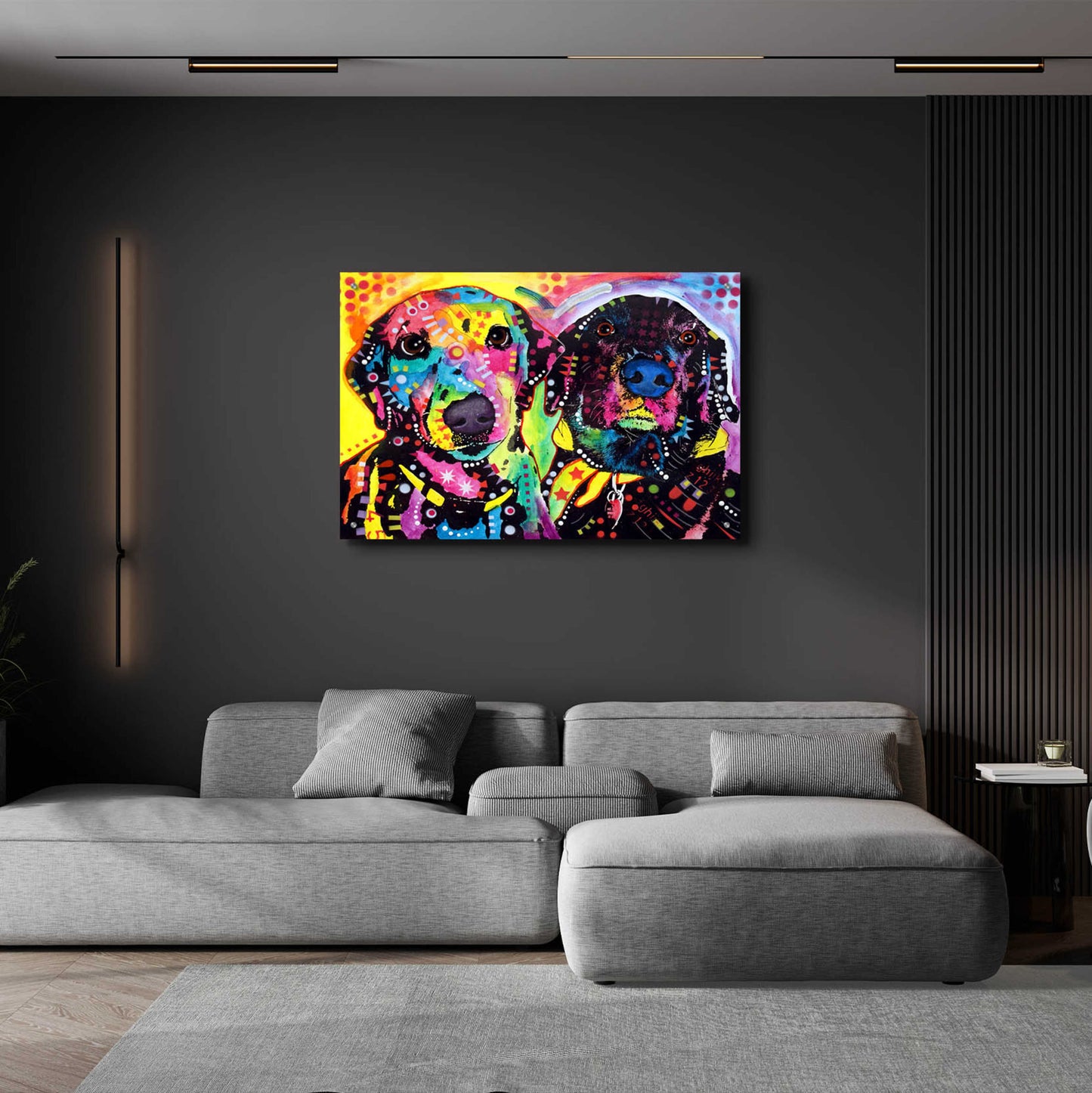 Epic Art 'Daisy and Noel' by Dean Russo, Acrylic Glass Wall Art,36x24