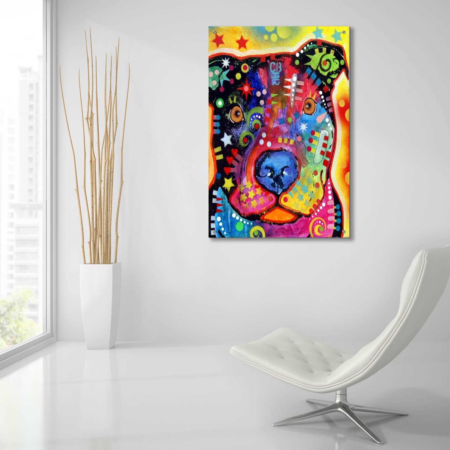 Epic Art 'Dino' by Dean Russo, Acrylic Glass Wall Art,24x36