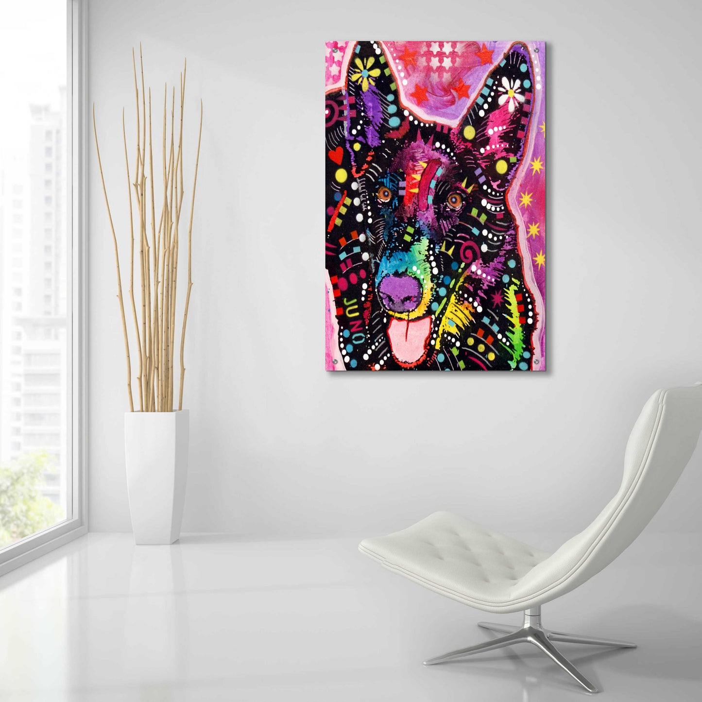 Epic Art 'Juno' by Dean Russo, Acrylic Glass Wall Art,24x36